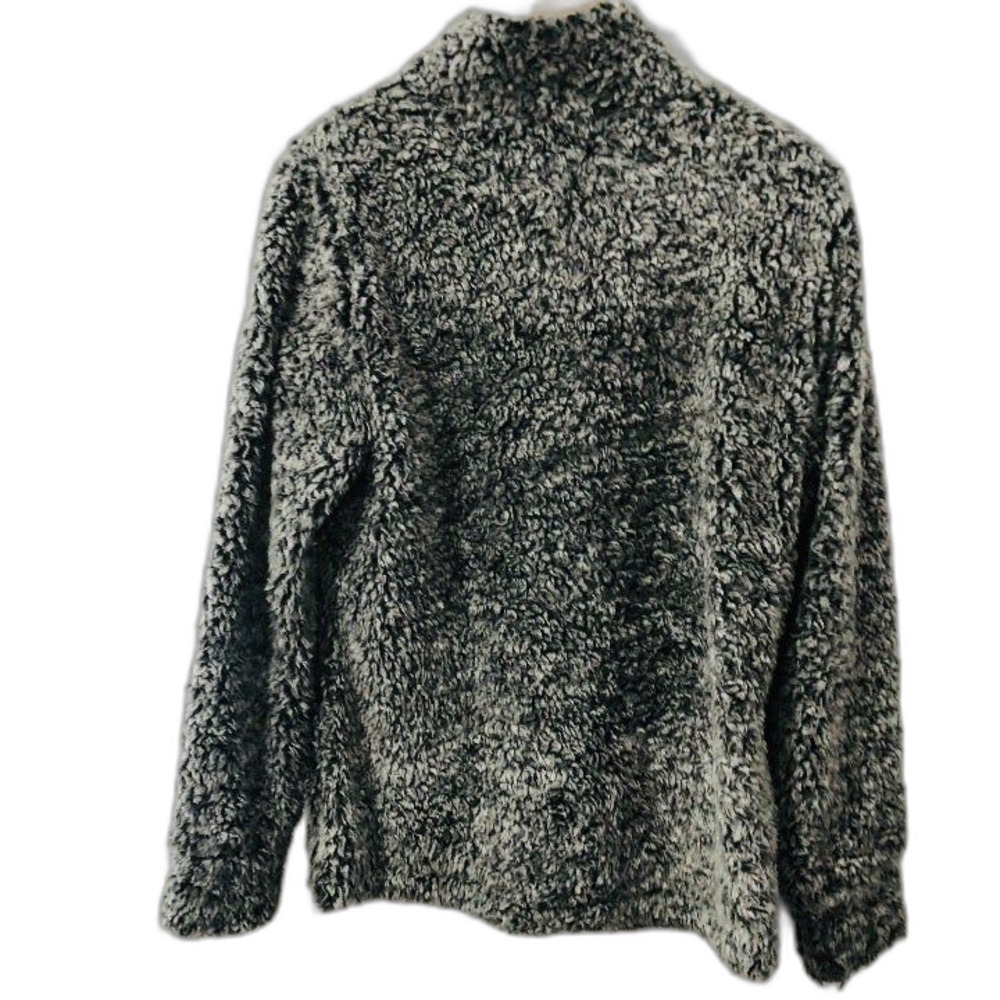 SHERPA M GREY ZIP UP JACKET - Picture 2 of 3